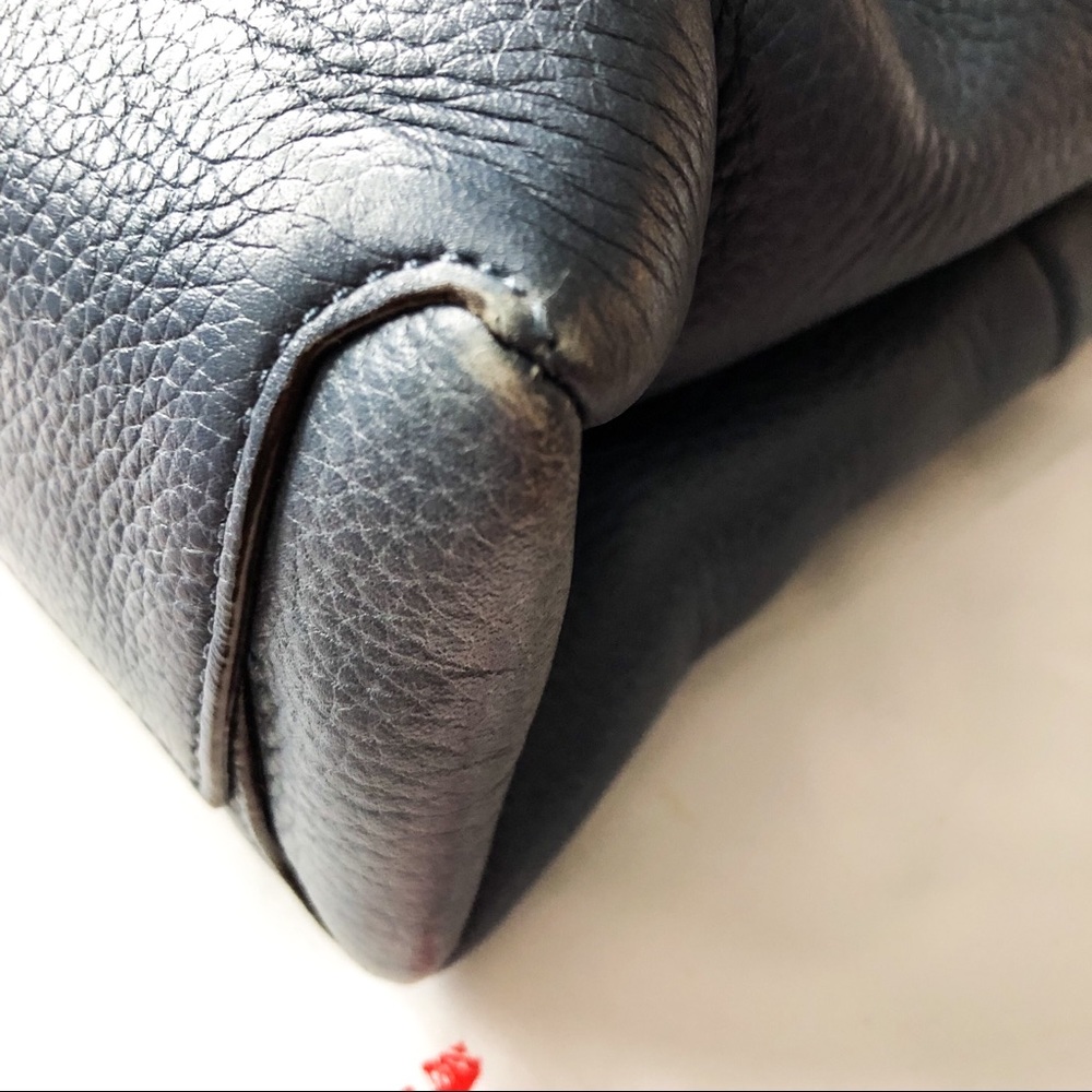 ❌SOLD❌Coach Washed Chambray Mini Pebbled Borough - Picture 6 of 8
